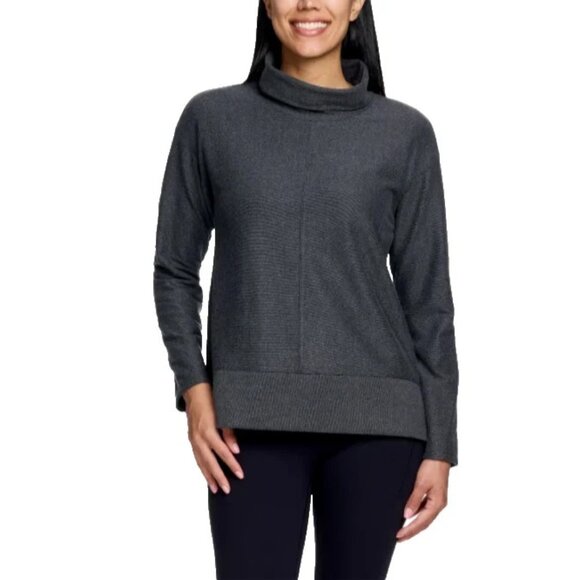 Avalanche Women's Size Large Gray Cowl Neck Long Sleeve Pullover SweatShirt - Picture 1 of 4